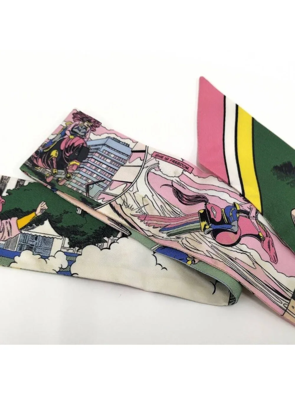 Hermes Twilly Scarf Silk 100% Multicolor